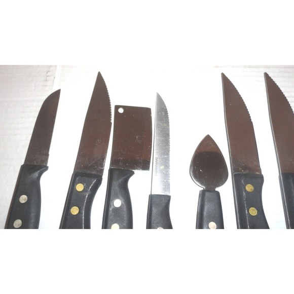 Lot of 11 Kitchen Knives (5 Farberware) (6 Unbranded) Most Serrated PLEASE READ - Picture 4 of 5